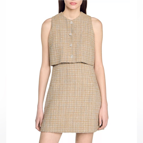 Penelope Tweed Mini Dress - Picture 1 of 5